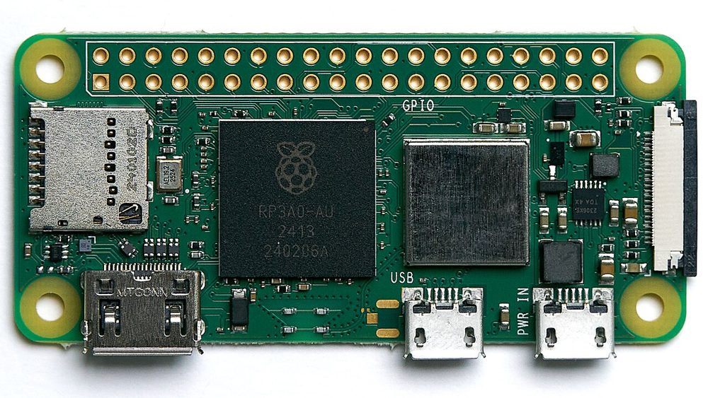 A Raspberry Pi Zero 2 W board